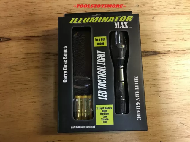 Illuminator Max Military Grade Led Tactical Light X2000 Lumens Carry Case Illuminator Max Military Grade Led Tactical Light X2000 Lumens Carry Case