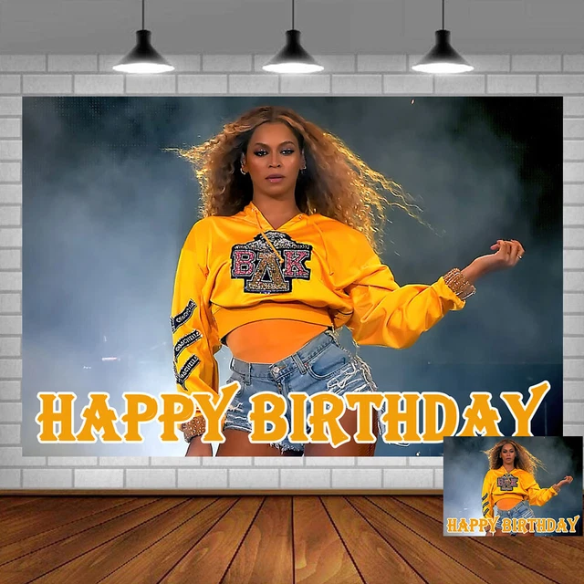BEYONCE HAPPY BIRTHDAY Backdrop Banner Photo Background Party ...
