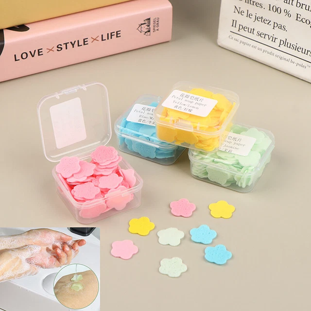 Paper Cleaning Soaps Portable Hand Wash Soap Papers Travel Scented Foaming SoSA