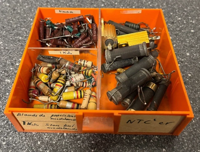 Lot De 3 Résistances Bobinées Sfernice RB58 1.5kOhms 11W - Vitrifiées Axiales