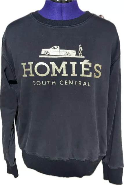 BLTEE Brian Lichtenberg Homies South Central Gold Foil Crewneck Sweatshirt L