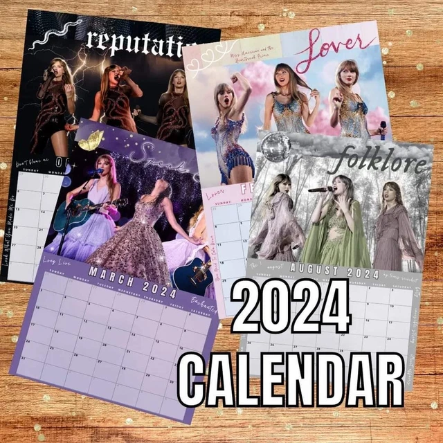 THE ERAS TOUR Taylor Swift 2024 Wall Calendars SIZE A3 Swiftie