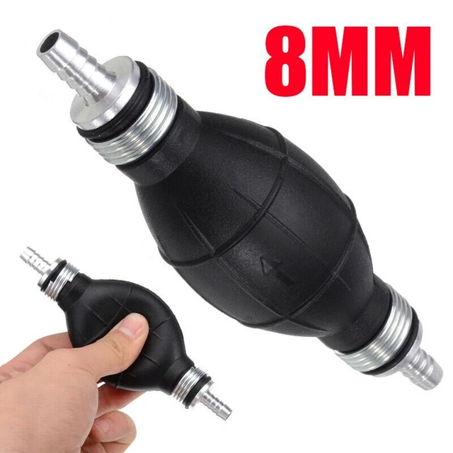 Pompe à Amorçage Carburant Poire 15mm - Siphon Manuel Pour Voiture Camion Yacht Avec Clapet Anti-Retour