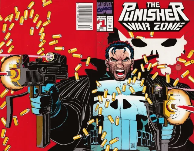 The Punisher: War Zone #1 Newsstand Die-Cut Cover (1992-1995) Marvel