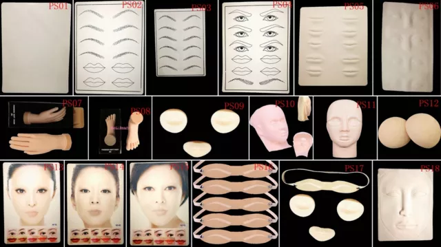 RoYun 3D mélange maquillage permanent tatouage lèvres pratique microblading peau kit d'entraînement