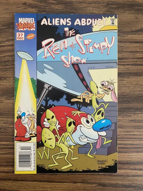 Nickelodeon The Ren and Stimpy Show #37 MARVEL COMICS 1996 HTF Low Print Run VF+