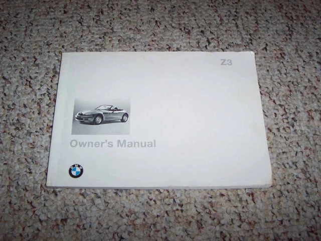 1998 BMW Z3 Convertible Owner Owner's Manual User Guide 1.9L 2.8L