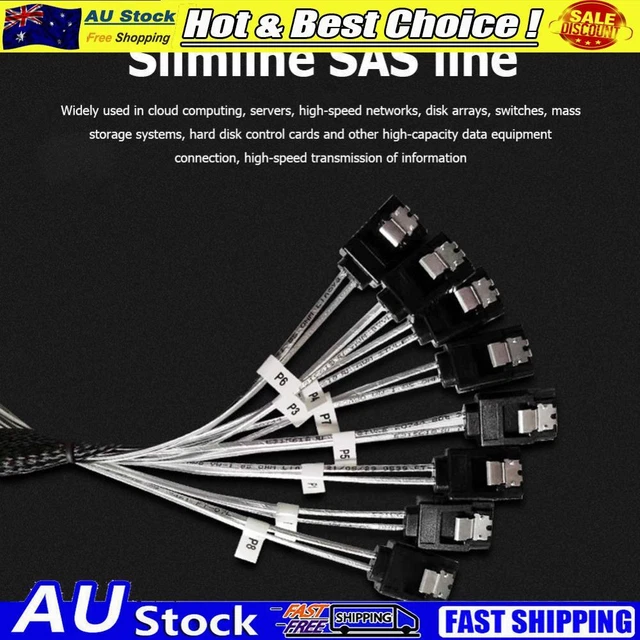 Mini SAS Slim SAS 4,0 SFF-8654 8i 74PIN A Slim SAS 4,0 SFF-8643 Dual HD 36PIN 600Mbps Cable De Datos De Servidor Para Servidor Interruptor - AliExprs