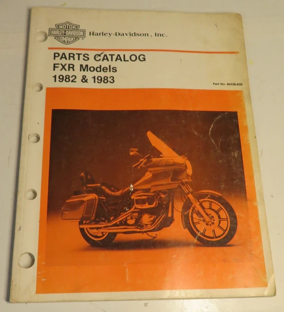 HARLEY DAVIDSON GENUINE Official 1982 & 1983 FXR Models Parts Catalog 9943983B £156.70