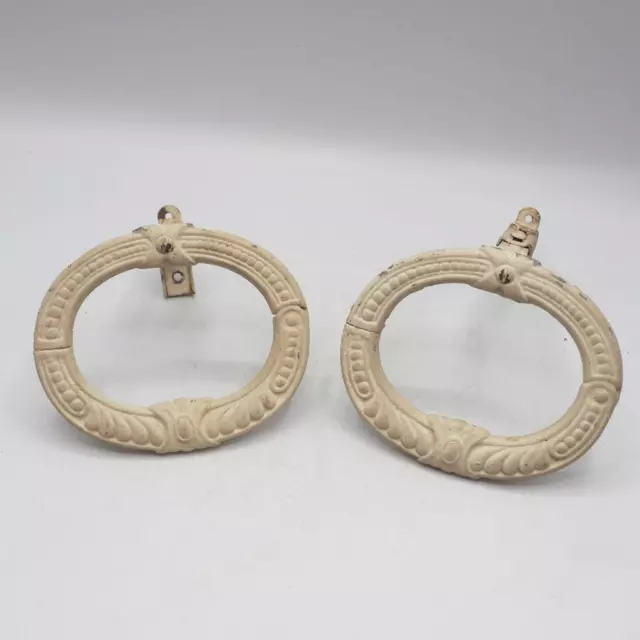 Lot Curtain Tiebacks Wall Hooks Robe Towel Set of 2 From Old Victorian Home