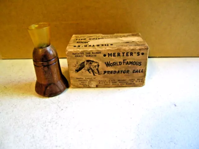 Herter's World Famous Predator Call Imitates The Death Rabbit Scream, W/ Box Herter's World Famous Predator Call Imitates The Death Rabbit Scream, W/ Box