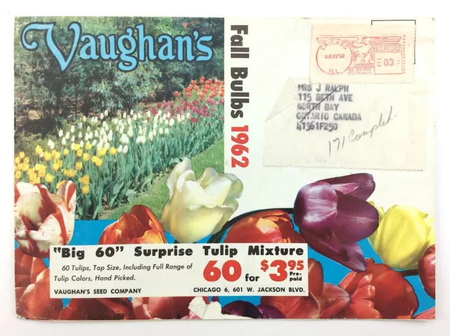 Fall Bulbs 1962 Vaughans Seed Company Garden Catalog Pamphlet Q278