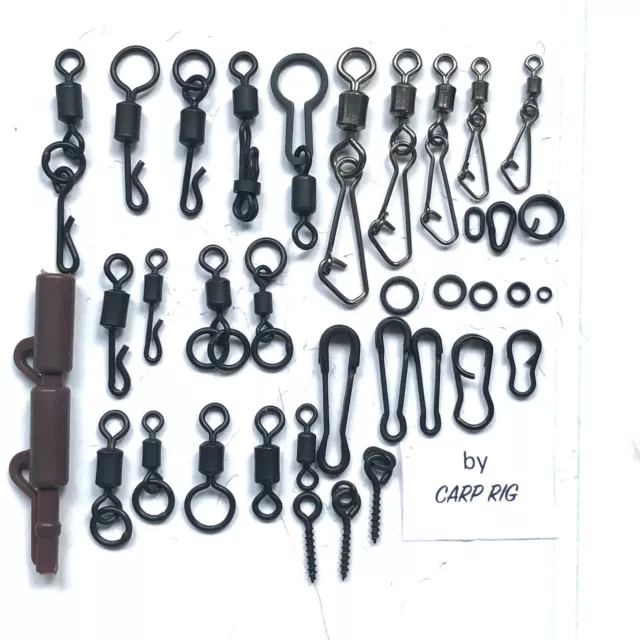 Carp Fishing Tackle quick change flexi chod Swivels Clips Rig Rings Links Loops