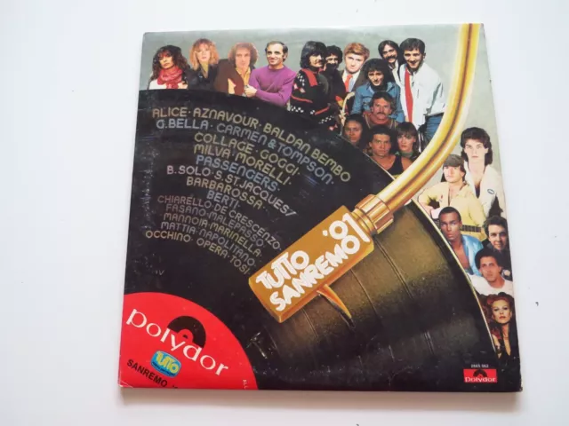 Tutto Sanremo '81 - Compilation Doppio Album 2x Vinile LP