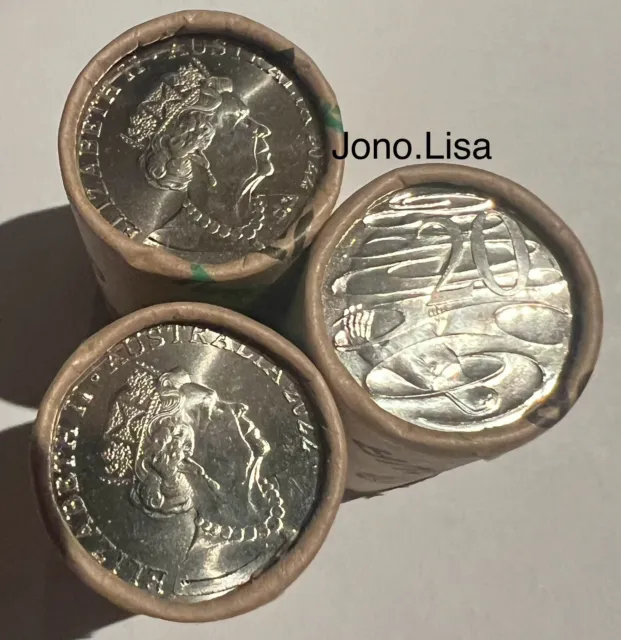2022 Uncirculated 20c Coin Roll. Unc Twenty 20 Cent Coins: 20 Coins in each roll 3