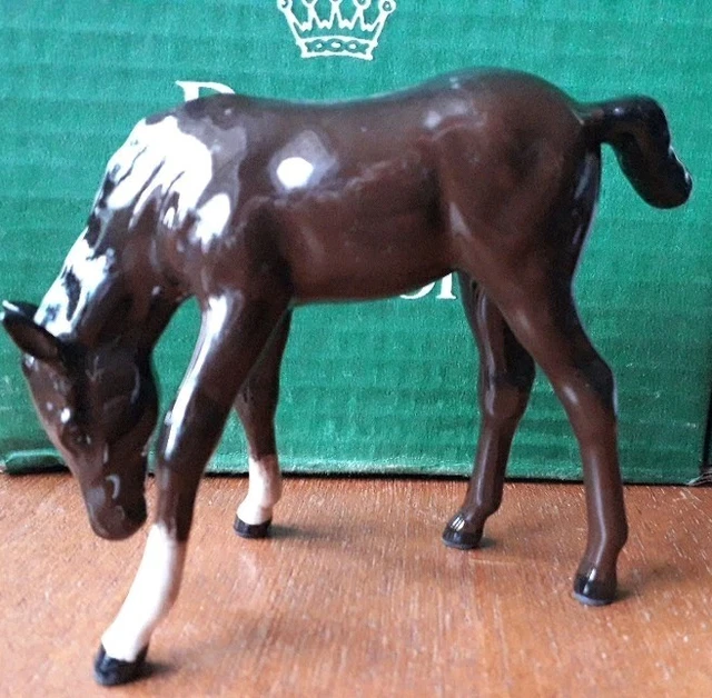 ロイヤルドルトン 馬 置物 Black Beauty ＆ Foal アンティーク