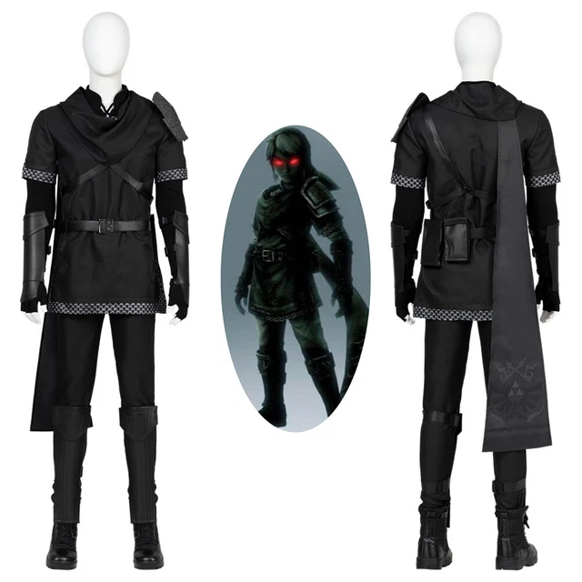 The Legend of Zelda: Tears of the Kingdom Dark Link Costume Cosplay Shoes Outfit