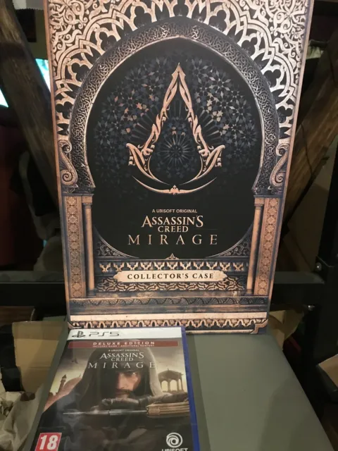Assassins Creed Mirage Collector’s Case & PS5 Game Deluxe Edition (Uncut)