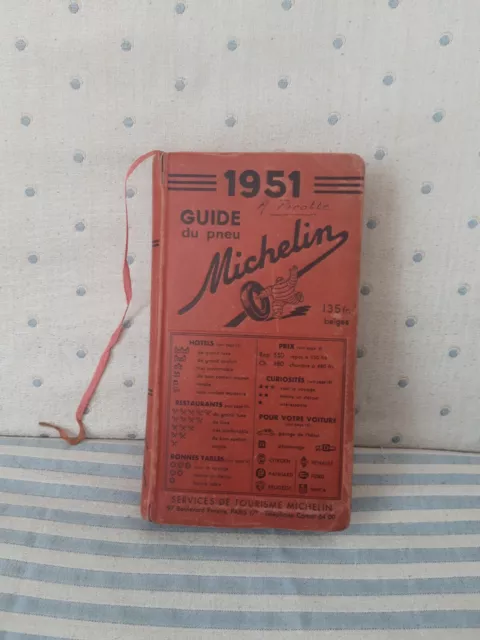 guide michelin 1951 en Francs Belges