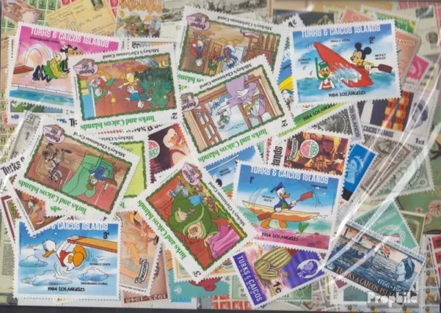 Briefmarken Turks- und Caicos-Inseln 300 verschiedene Marken