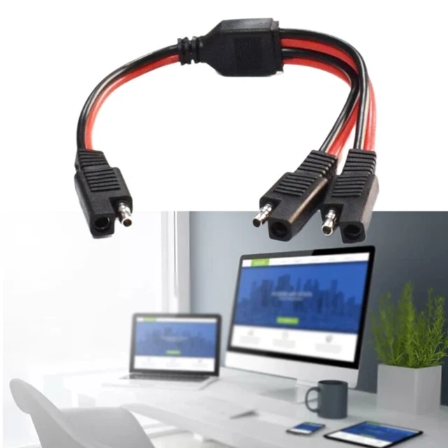 Create Idea 2 Pezzi Cavo SAE 14AWG Connettore Rapido - Prolunga Per Auto, Moto E Pannelli Solari