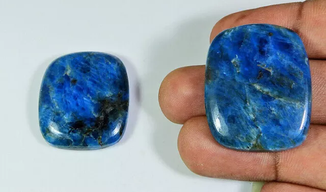 138ct. Pietra preziosa sfusa con cabochon ottagonale blu naturale apatite 2...