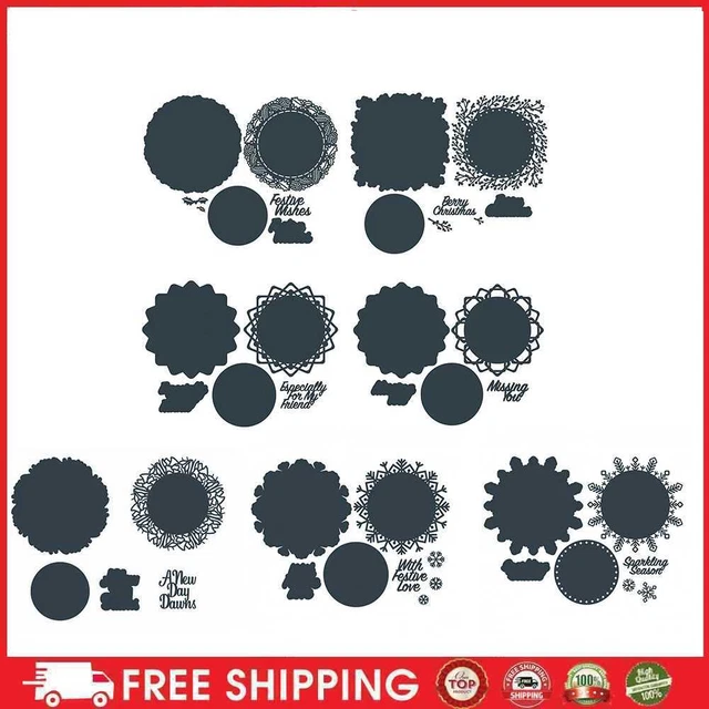 DIY Template Paper Series Round Cutting Dies Embossing Wedding Invitation Decor