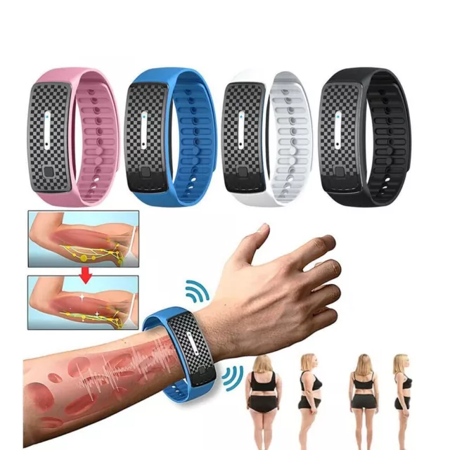 MATTEO ULTRASONIC BODY Shape Wristband Magnetic Lymph Detox Bracelet  Drainage $15.19 - PicClick AU