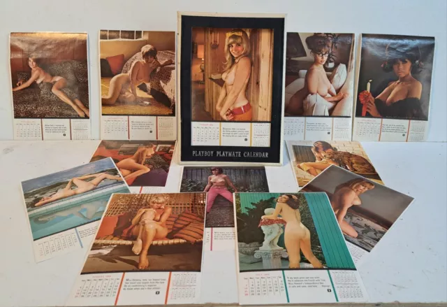 Playboy Playmate Calendar calendrier vintage Pin-Up 1968 collector curiosa