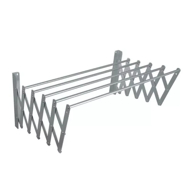 Tendedero de pared toallero, ropa, toallas, extensible plegable en aluminio