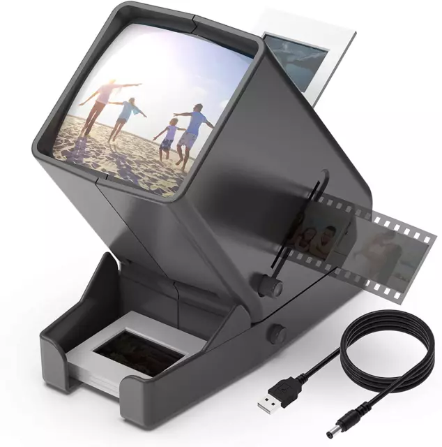 Slide Film Viewer LED Light Box 35mm USB Powered Illuminated Positive Negative