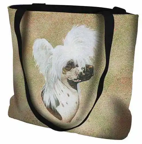 Woven Tote Bag - Chinese Crested 5668 IN STOCK