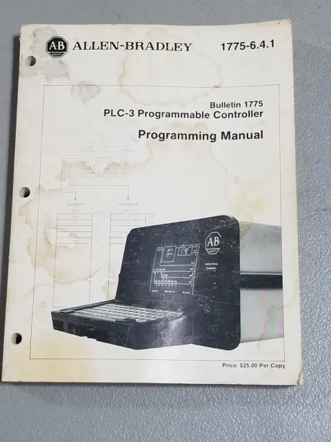 Original Allen-Bradley Programming Reference Manual Plc-3 - Free Ship