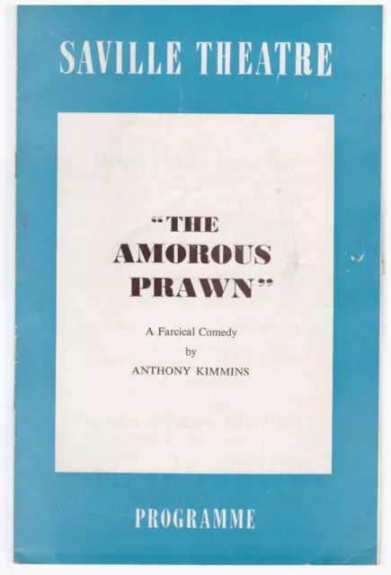 The Amorous Prawn by Anthony Kimmins Saville Theatre London Programme 1959