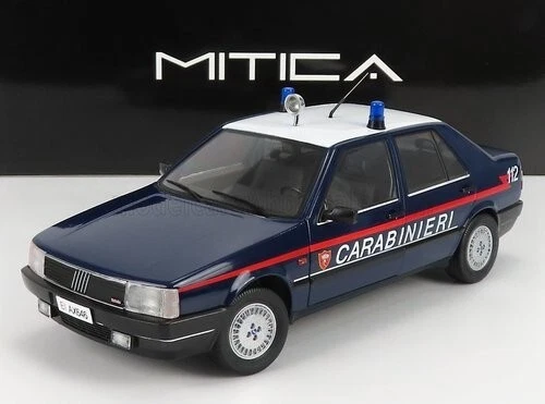 Modèle Réduit Voiture 1:18 Fiat Croma 2.0 Turbo Ie 1985 Bleu - Marque Mitica - Neuf