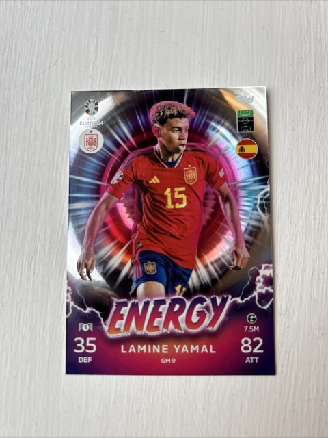 CARTE À COLLECTIONNER Match Attax UEFA Euro 2024 Lamine Yamal Energy Espagne EUR 23,60 - FR