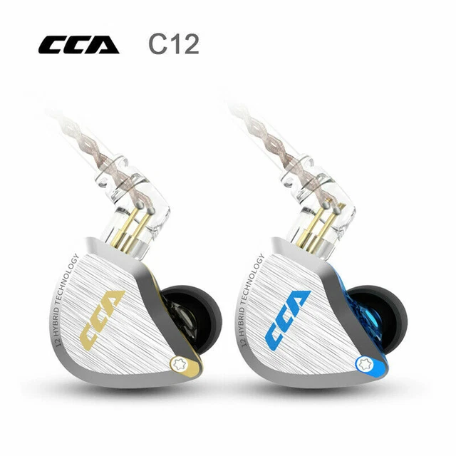 CCA C12 5BA+1DD12 Unit Hybrid technology Headset Monitor HIFI In Ear ...