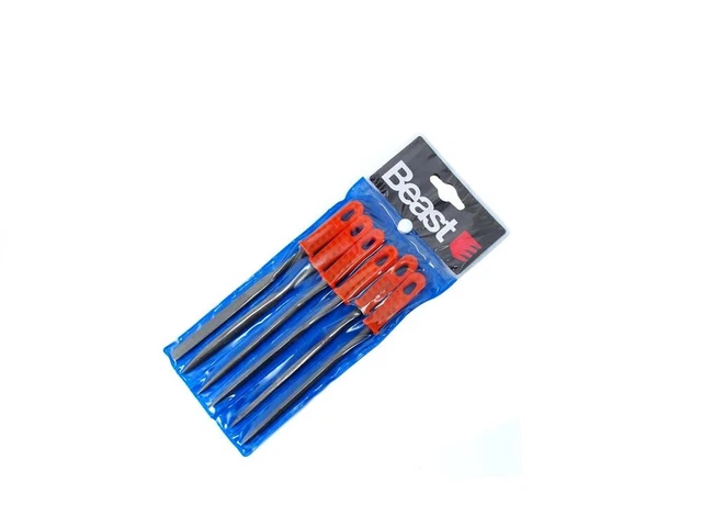 Jeu de limes à clés 150 mm avec manche en plastique