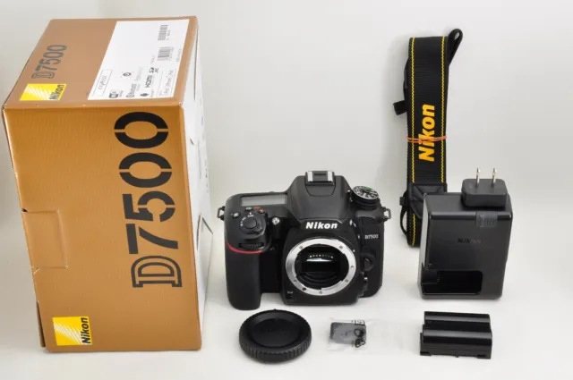 Nikon D7500 20.9 MP Digital SLR Camera Black sc29k w/Box Near Mint +5 Japan#1201
