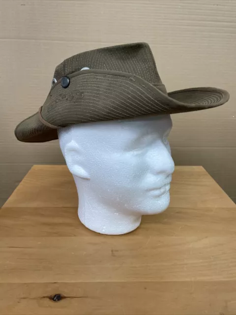 Vintage Vietnam War Bush Hat, Cowboy Style, VG Condition, In Country Made Cover