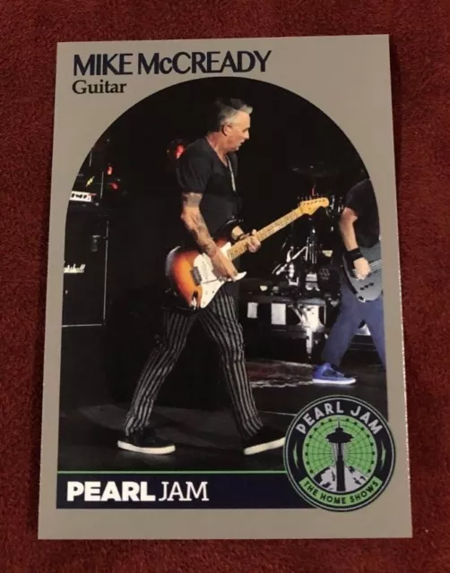 PEARL JAM Seattle Baseball Card - Mike McCready 4 stripe  2018 safeco home shows