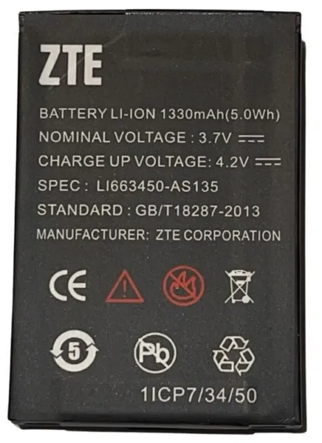 Original ZTE R28 Akku Li663450-AS135 Batterie Accu 1330mAh  NEU