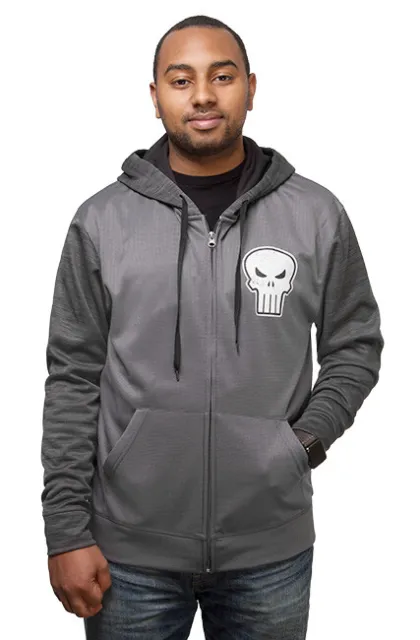 MARVEL'S The Punisher Space Dye Zip-Up Hoodie - BRAND NEW & RARE