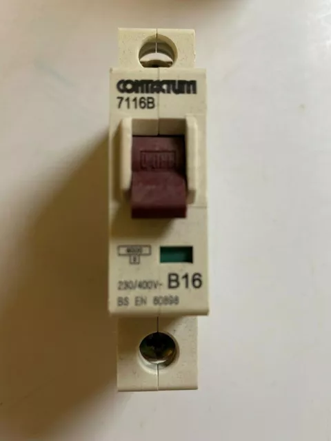 Contactum Single Pole Mcbs 6Ka 10Ka Sp 6A 10A 16A 20A 32A 50A Type B 3