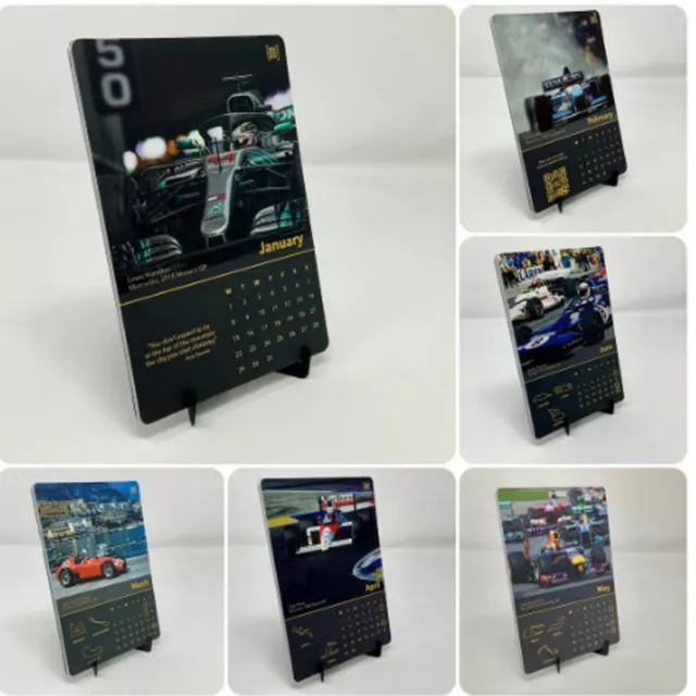 FORMULA ONE CALENDAR For F1 Fans 2024 Desk Calendar Monthly Table