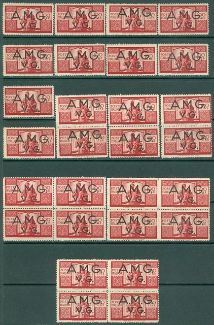 ITALY : VENEZIA GIULIA. 1945-47. Sass #21 (40x). All PO Fresh & VF MNH Cat €1400