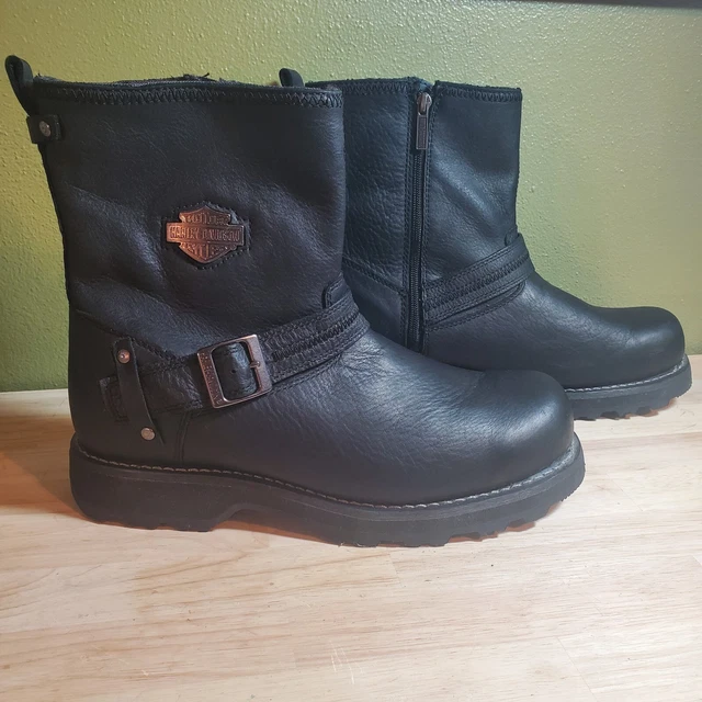 Harley-Davidson Ranger Stivali Uomo In Pelle – Nero, Taglia 44 EU, Suola In Gomma - 4