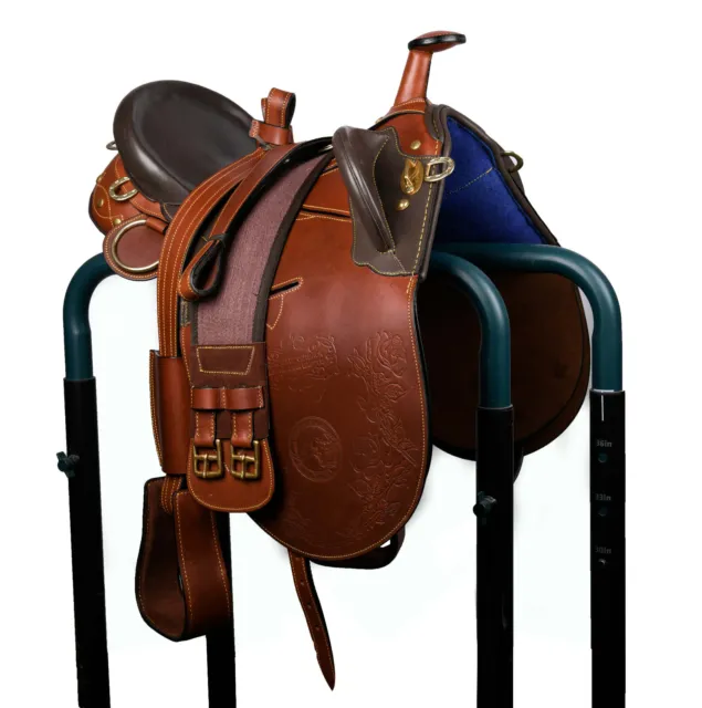 Beautiful Australian Stock With Horn leather Saddle All Size For Horse Free