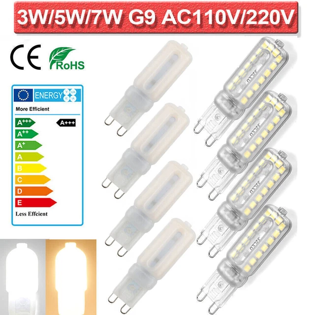 10Stk G9 LED Glühbirne Dimmbar 3W 5W 7W Leuchtmittel Ersatz Halogenlampe Birne