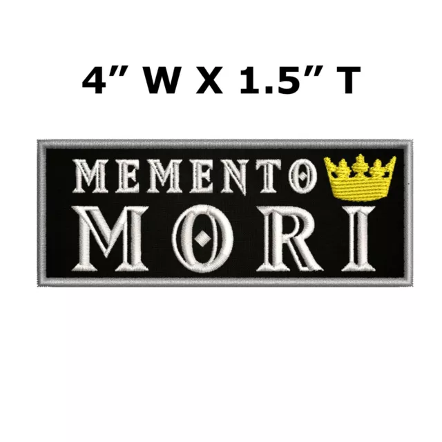 Memento Mori Embroidered Iron-on / Sew-on Patch